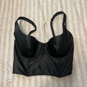 Victoria’s Secret black satin bra top 32D